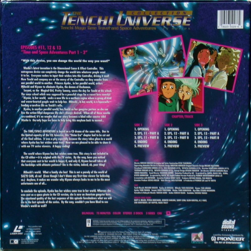 Tenchi Universe Episodes 11-13 "Tenchi Muyo Time Travel and Space Adventures": Back
